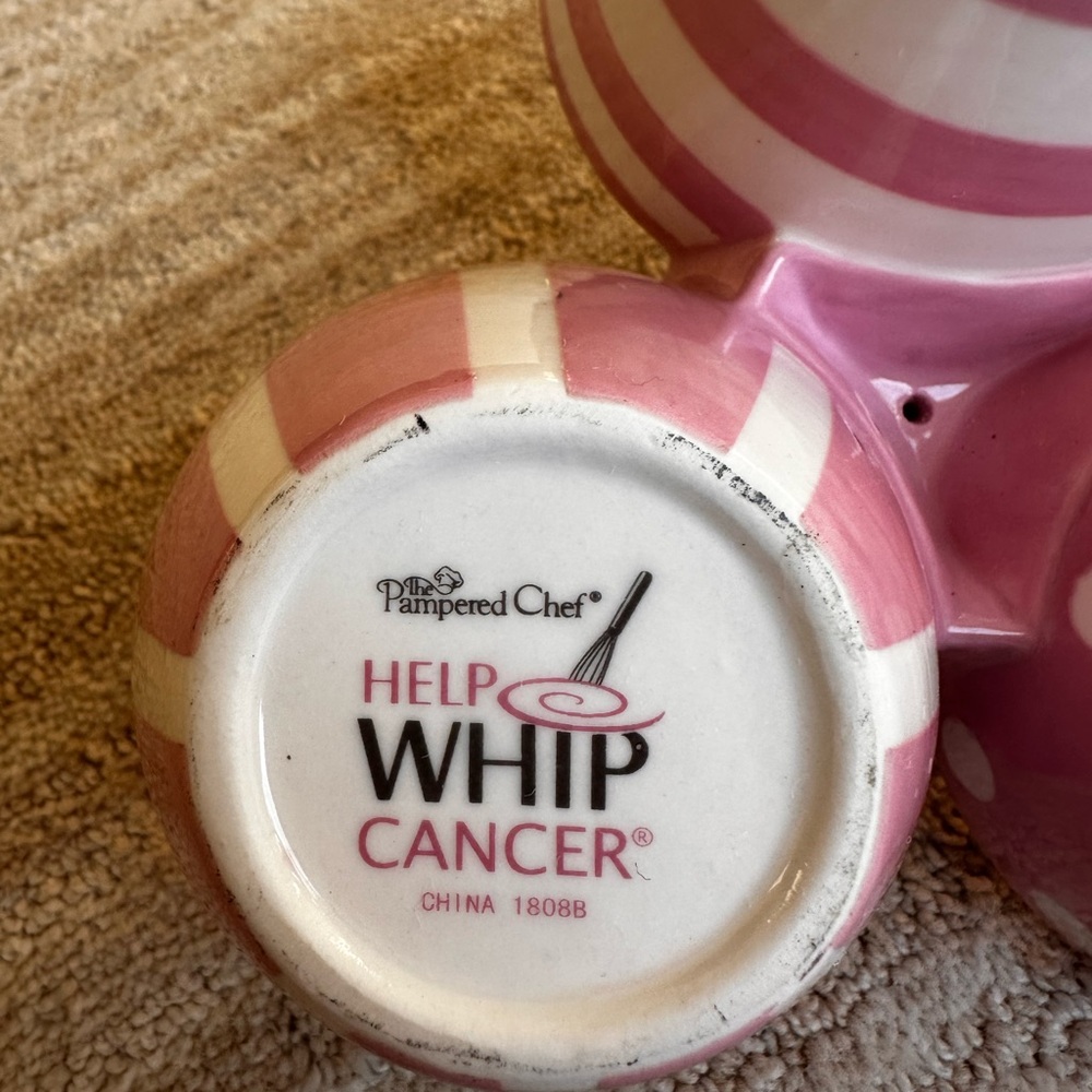 Pampered Chef Pink Bowl Trio Condiment 3 Bowl Server Help Whip Cancer #2069 - Picture 10 of 11